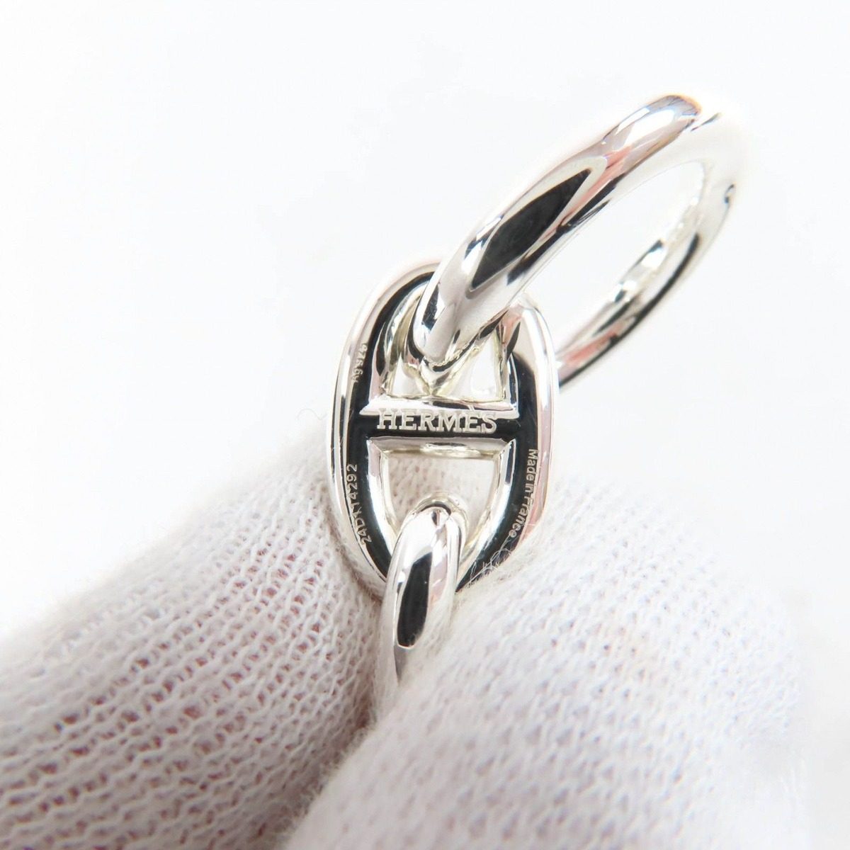Hermes Chaine D'ancre MM 14 Links Bracelet Silver Weight — view 6