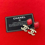 Chanel Coco Mark Plastic Earrings Accessories Small 22AS — view 2