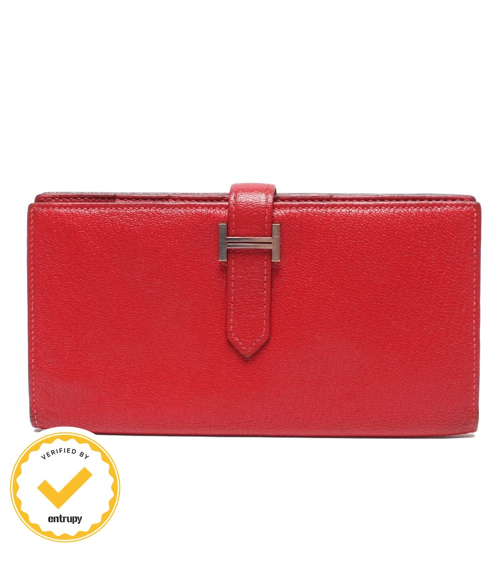 Hermes Wallet Silver Bearn Soufflet