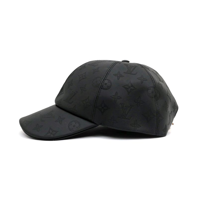 Louis Vuitton Cap Monogram Black Silver Hardware Hat — view 4