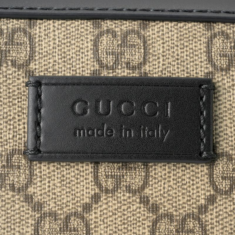 Gucci Shoulder Bag GG Supreme Beige Black — view 7