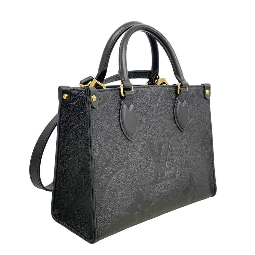 Louis Vuitton Handbag Monogram Empreinte On The Go PM Noir 2-Way — view 2