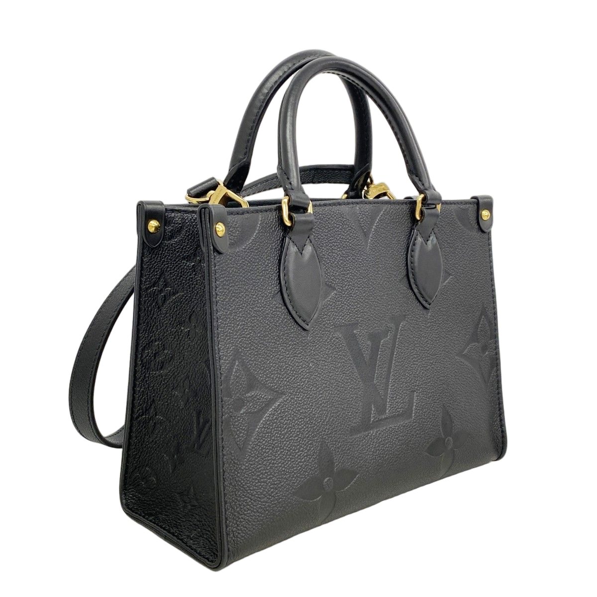 Louis Vuitton Handbag Monogram Empreinte On The Go PM Noir 2-Way — view 2