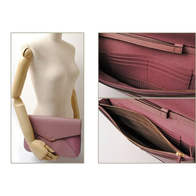 Fendi Clutch Bag Second Toujours Light Purple with Strap — view 2