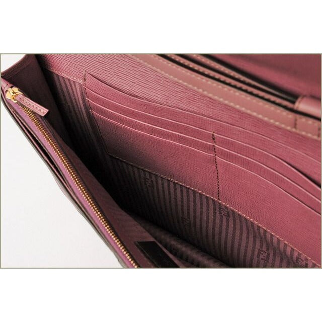 Fendi Clutch Bag Second Toujours Light Purple with Strap — view 4