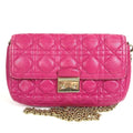 Dior Cannage Logo Leather Pink
