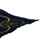 Hermes Scarf Pleated Silk Springs Spring Carriage Navy — view 5