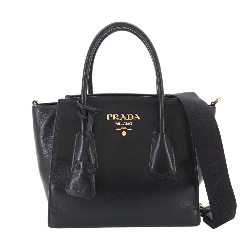 Prada 2-Way Leather Nero Black Shoulder