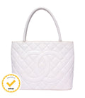 Chanel Tote Shoulder Bag Reissue Gold Caviar Leather