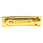 Celine Logo Square Barrette Hair Clip Hairpin Gold — view 3