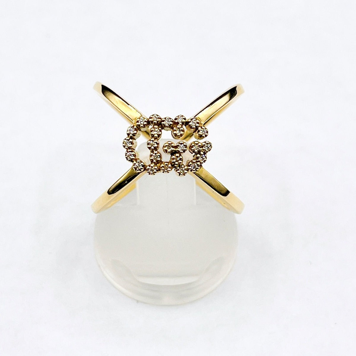 Gucci Running Cross Yellow Gold Ring Y — view 2
