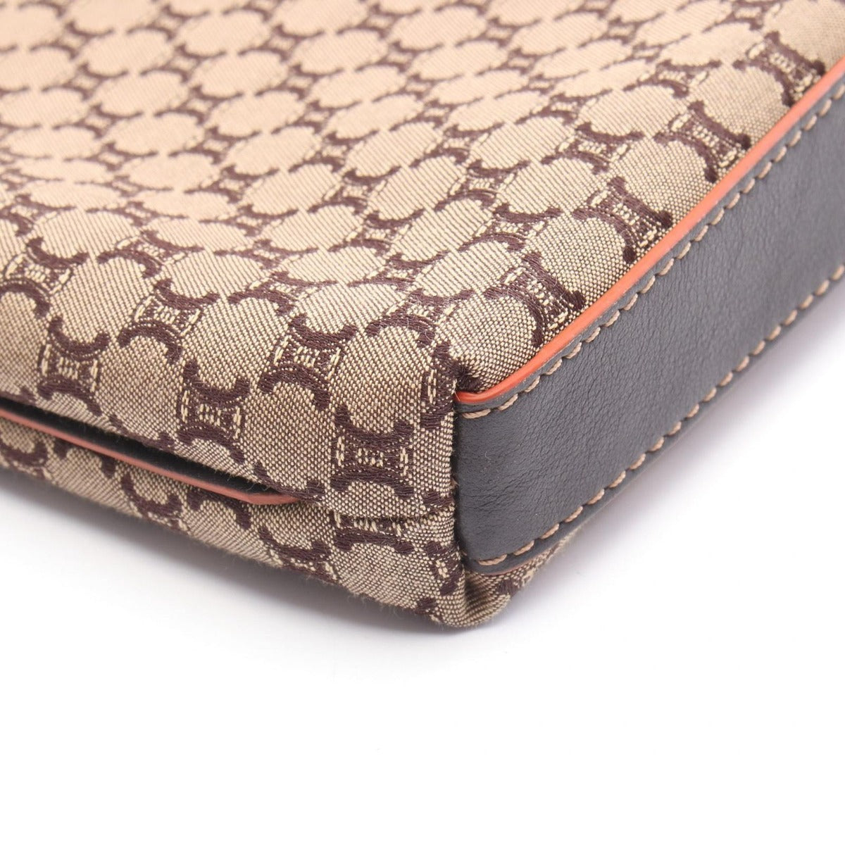 Celine Tote Macadam Brown Dark Leather — view 7