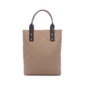 Celine Tote Macadam Brown Dark Leather