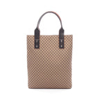 Celine Tote Macadam Brown Dark Leather