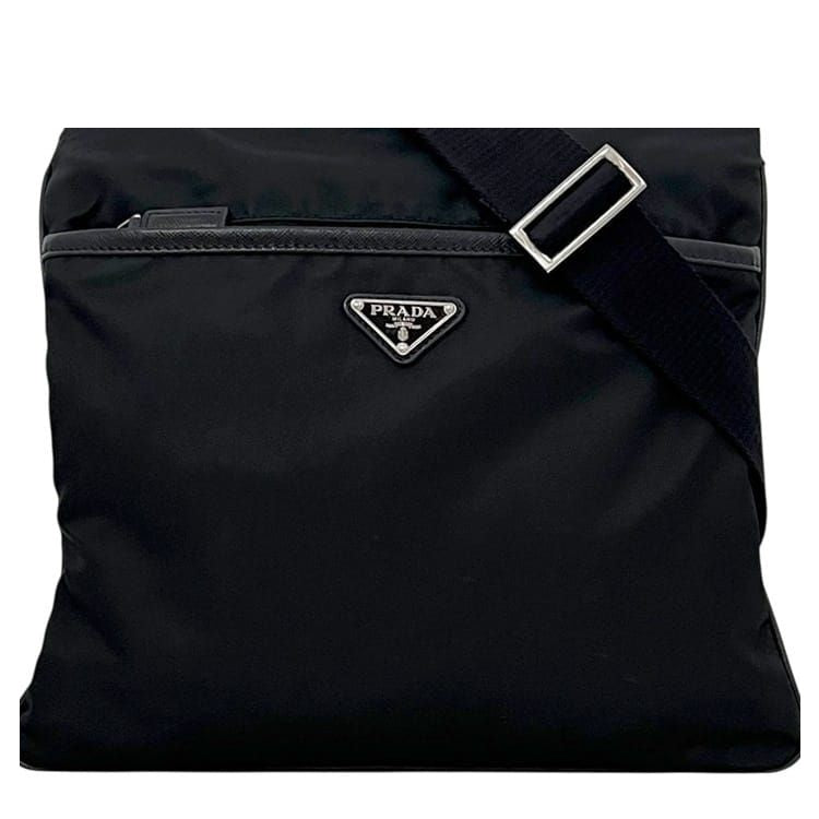 Prada Shoulder Bag Tessuto 134 Nylon Nero Black