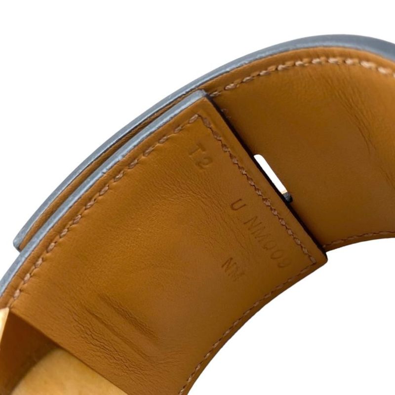 Hermes Bracelet Collier de Chien Cd89 T2 Leather Medallion — view 6
