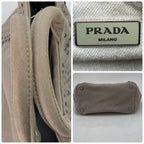 Prada Handbag Shoulder Perforated Studs Travel — view 5