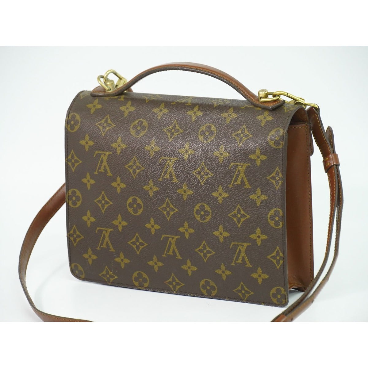 Louis Vuitton LV Monceau 26 Monogram 2-Way Shoulder Bag Brown — view 2