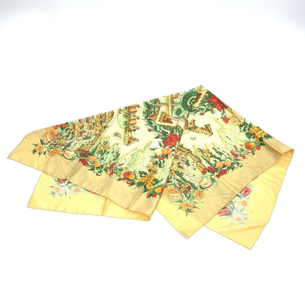 Hermes Silk Scarf Carre 90 au Pays de Cocagne in Paradise — view 6
