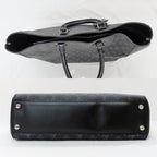 Louis Vuitton Grand Sac Monogram Eclipse Tote Bag Black Gray — view 4