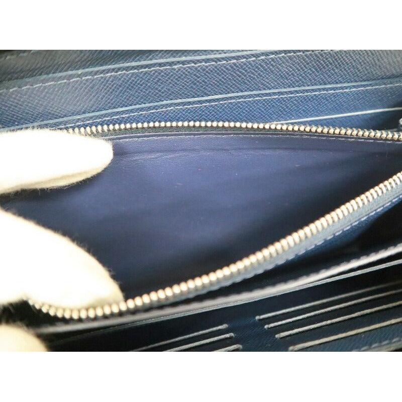 Louis Vuitton Zippy XL Taiga Blue — view 6
