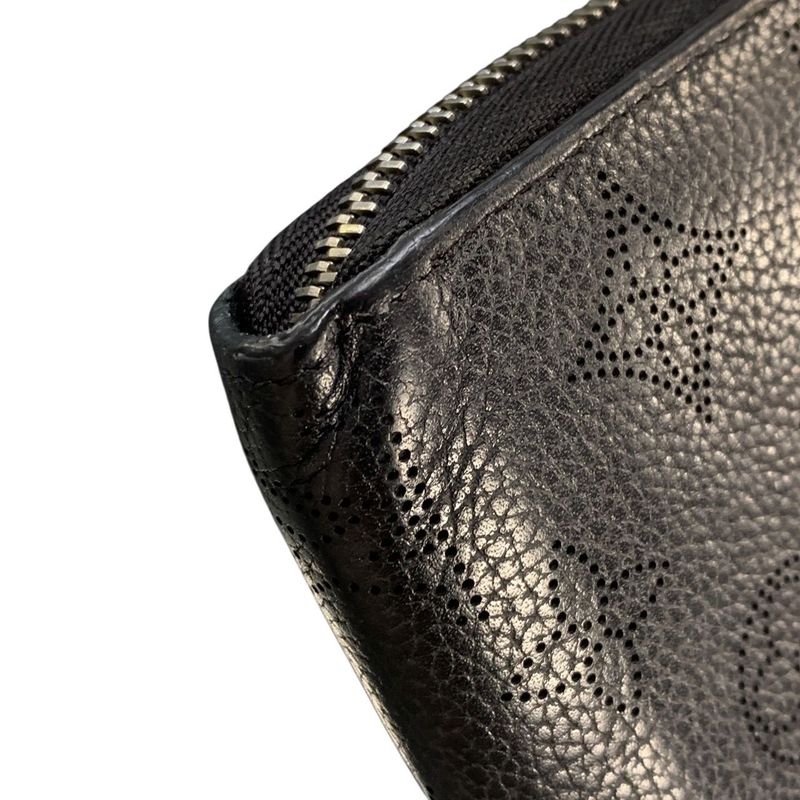 Louis Vuitton Zippy Wallet Long Calf Leather Black Silver 2829 — view 6