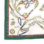 Hermes Carre 140 Chevaux Dechaines Scarf Cashmere Silk — view 5