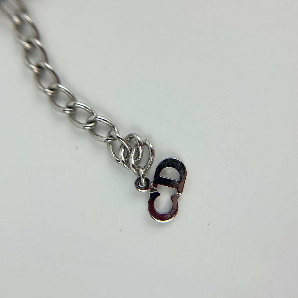 Dior Necklace Pendant Logo Silver Vintage — view 9