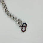 Dior Necklace Pendant Logo Silver Vintage — view 9