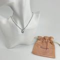 Dior Necklace Pendant Logo Silver Vintage