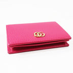 Gucci GG Marmont Leather Mini Wallet Bifold Shocking Pink — view 5