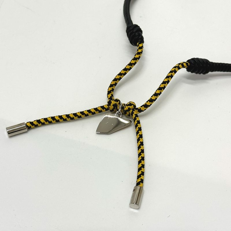 Fendi Necklace FF Vertigo Leather Black — view 4