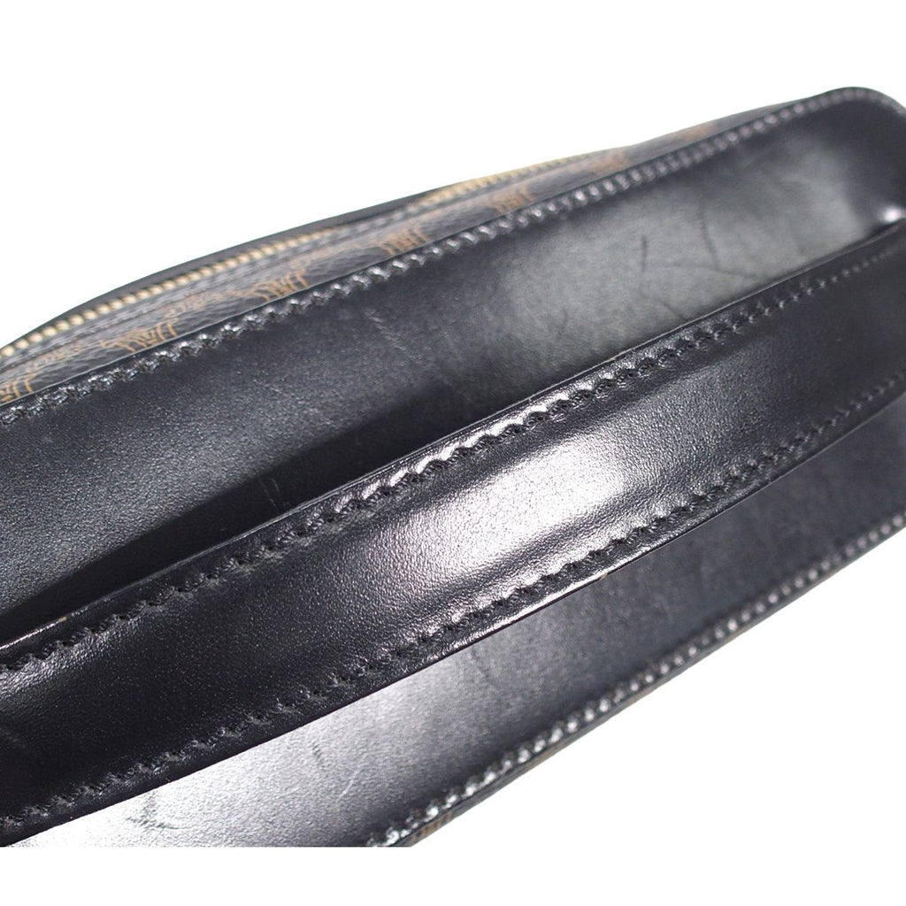 Celine Macadam Vanity Bag Black Brown Handbag — view 4