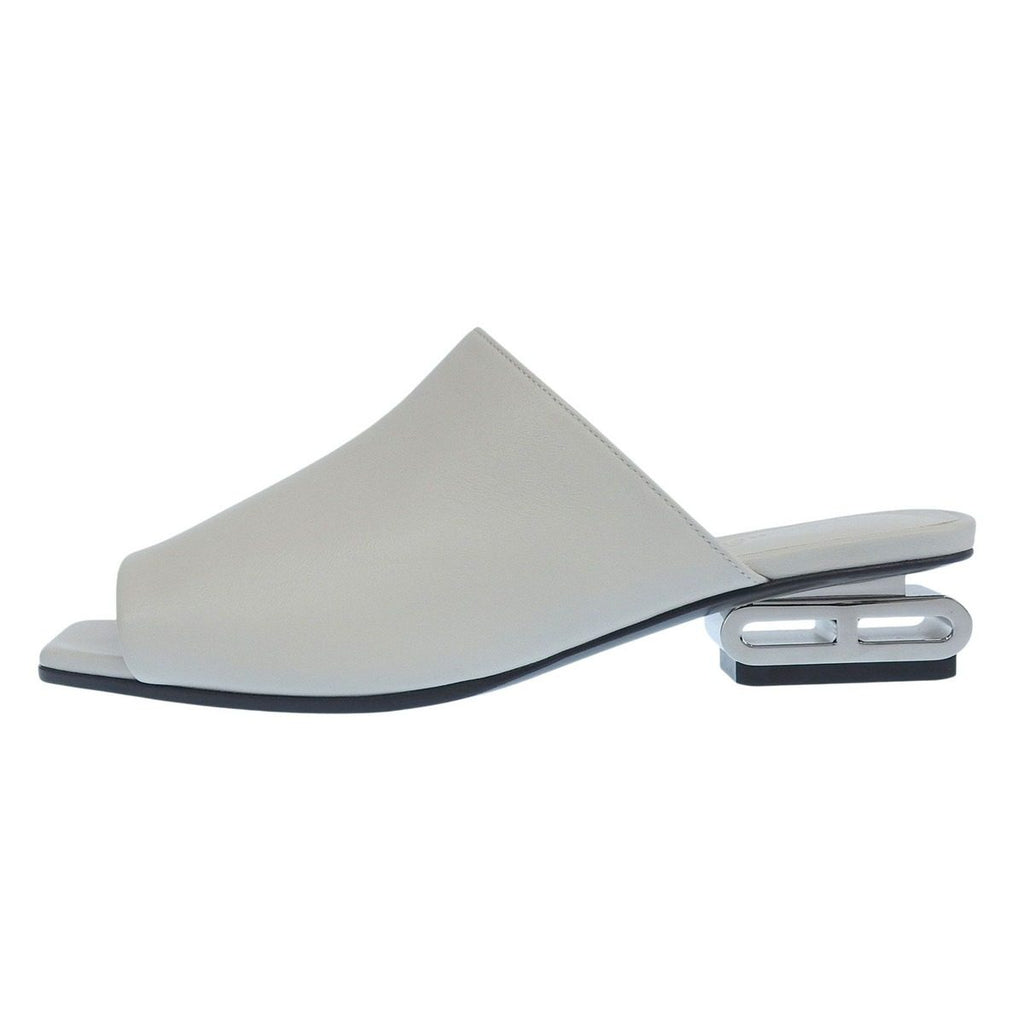 Hermes Idole Chaine D'ancre Motif Leather Sandals Mule Light Gray 36 — view 2