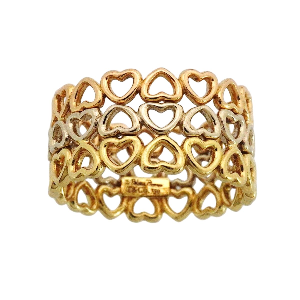 Tiffany & Co Ring Crown of Heart 18k Yellow Gold 18k White 18k Pink — view 2
