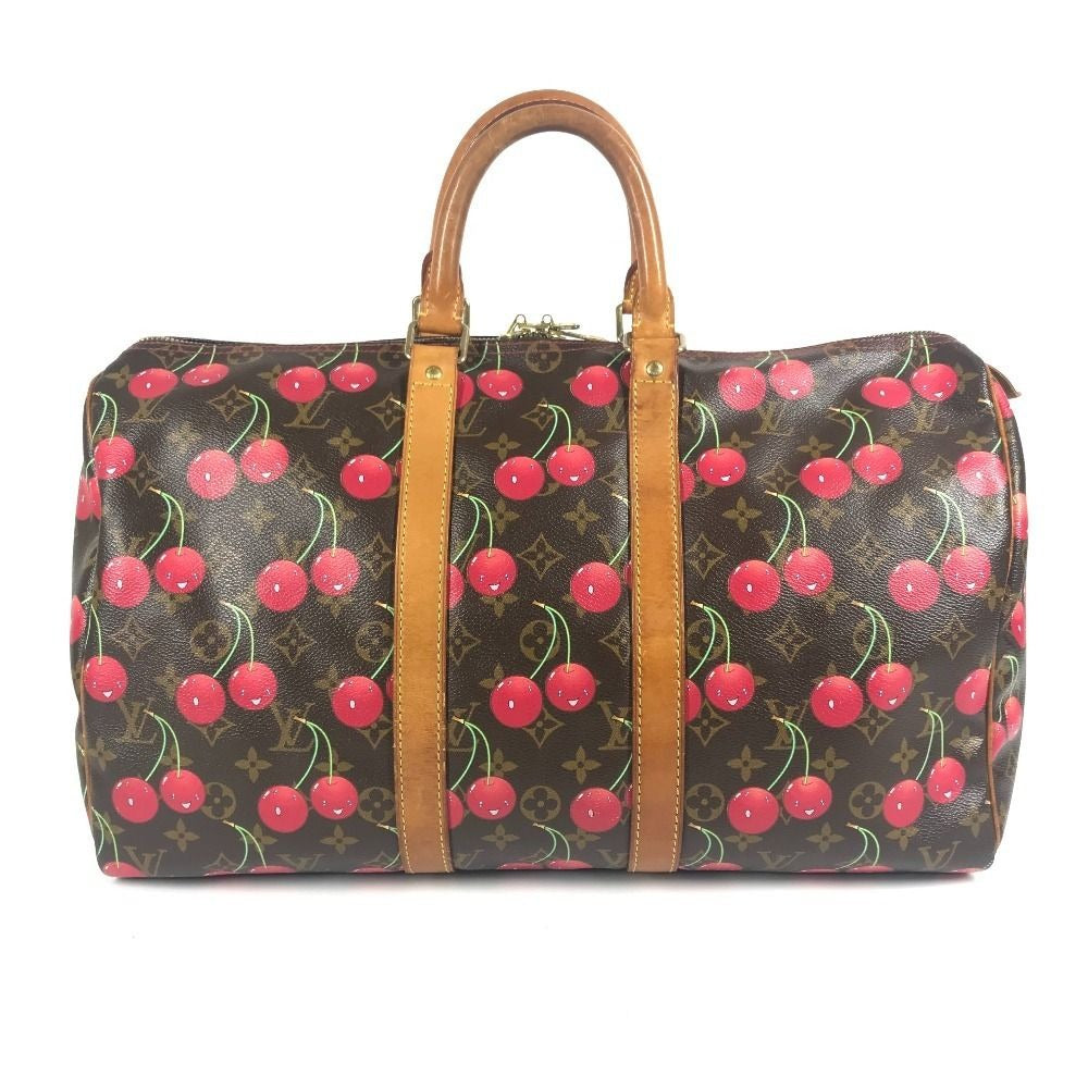 Louis Vuitton Boston Bag Keepall 45 Monogram Cherry Canvas