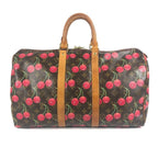 Louis Vuitton Boston Bag Keepall 45 Monogram Cherry Canvas