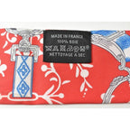 Hermes Twillye Scarf Silk Twill Rouge Blue — view 4