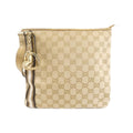 Gucci Shoulder Bag Canvas Beige