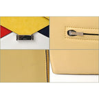Celine Shoulder Bag Clutch 2-Way Yellow with Strap — view 2