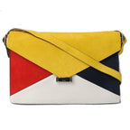 Celine Shoulder Bag Clutch 2-Way Yellow with Strap