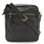 Gucci Guccissima Shoulder Bag Crossbody Leather Dark Brown Gold Hardware