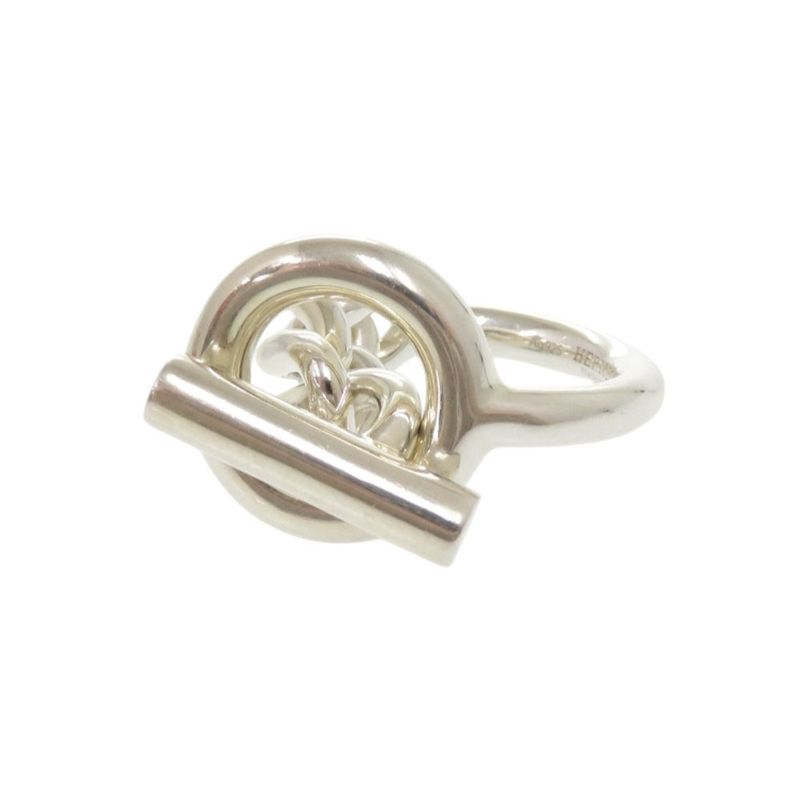 Hermes Croisette Silver 925 Size 51 Ring 1172 — view 4