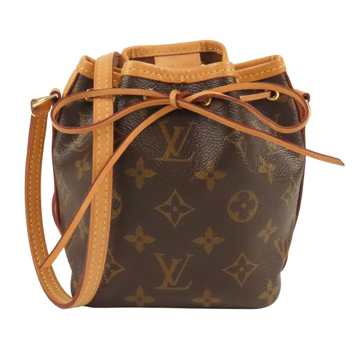 Louis Vuitton Nano Noe Brown Monogram Canvas Shoulder Bag
