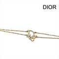 Dior Logo Bracelet Bangle Rhinestone Gold