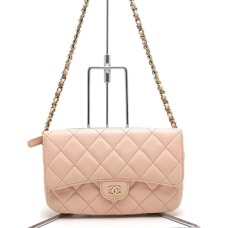 Chanel Chain Shoulder Ap2096 Wallet in Caviar Leather