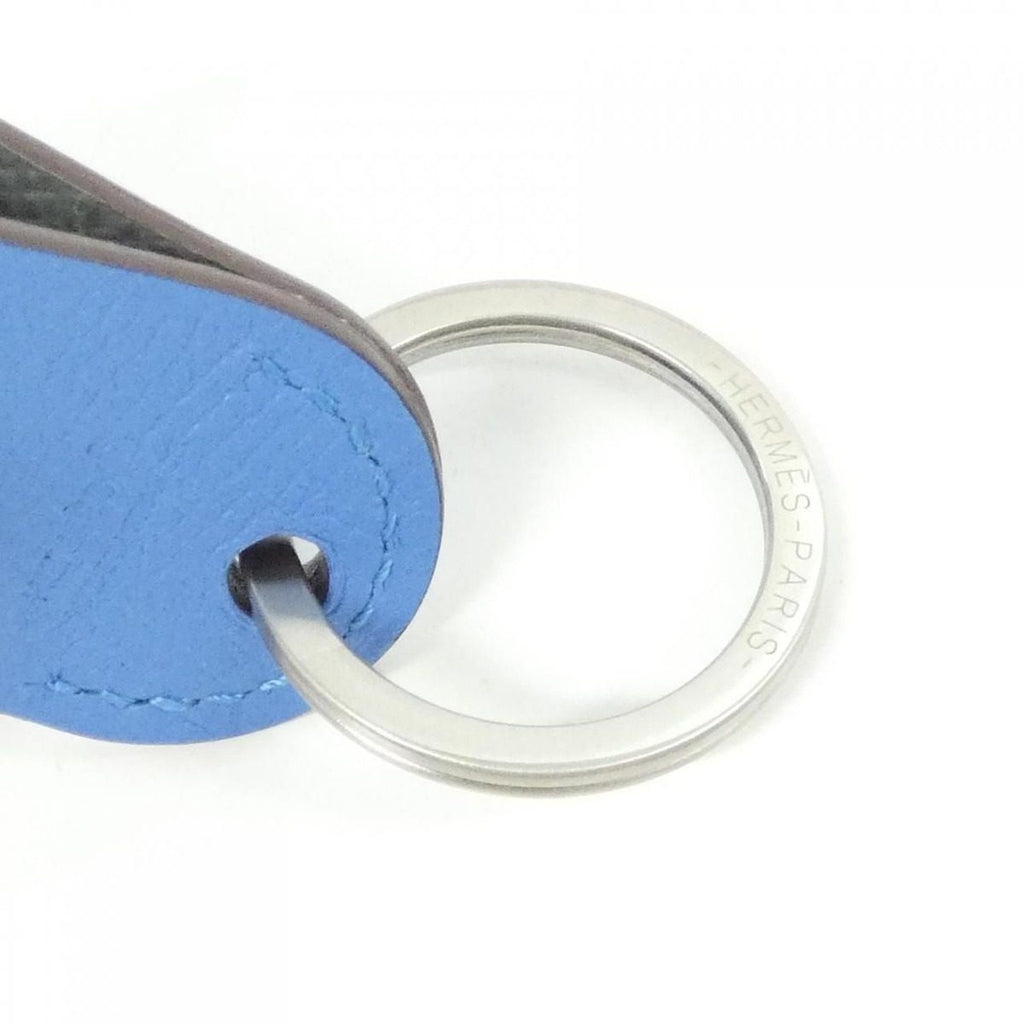 Hermes Key Holder Blue — view 5