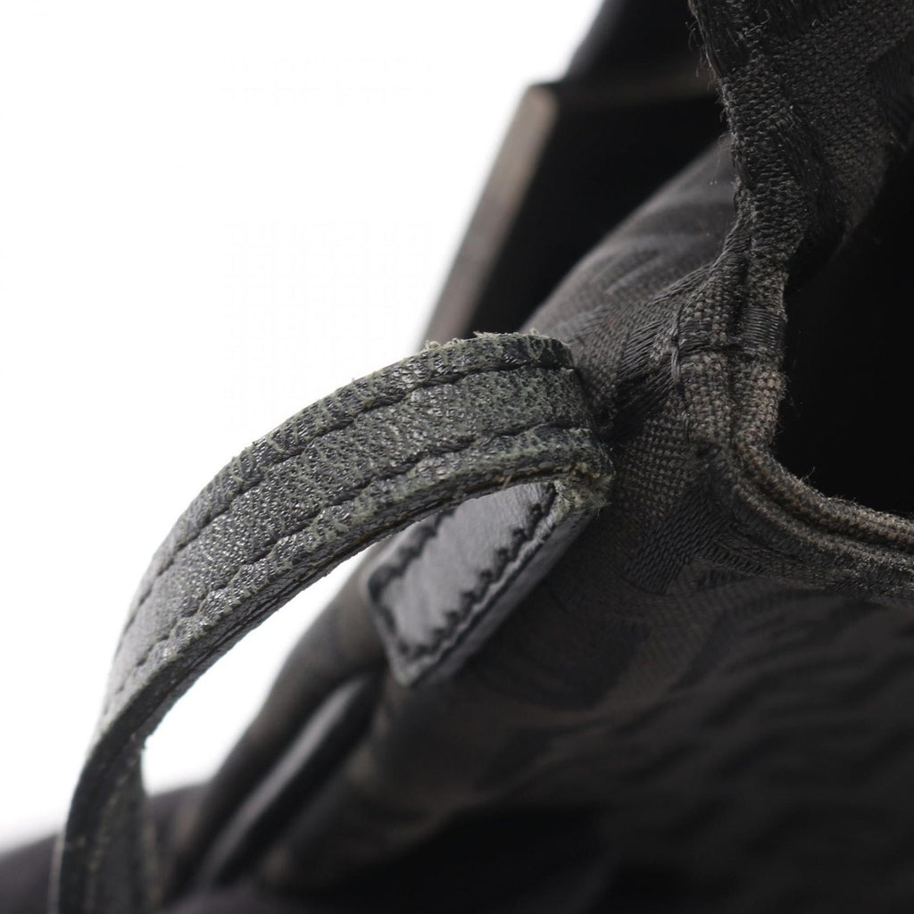 Fendi Shoulder Bag Zucchino Black Canvas Leather B — view 5