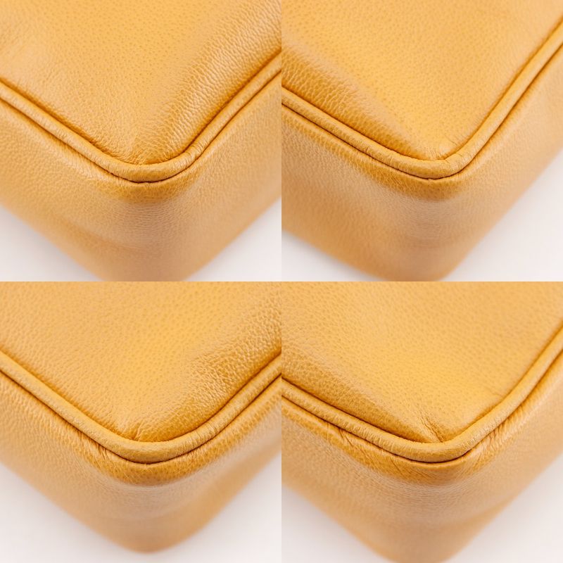 Gucci Vintage Calf Yellow Business Bag — view 4