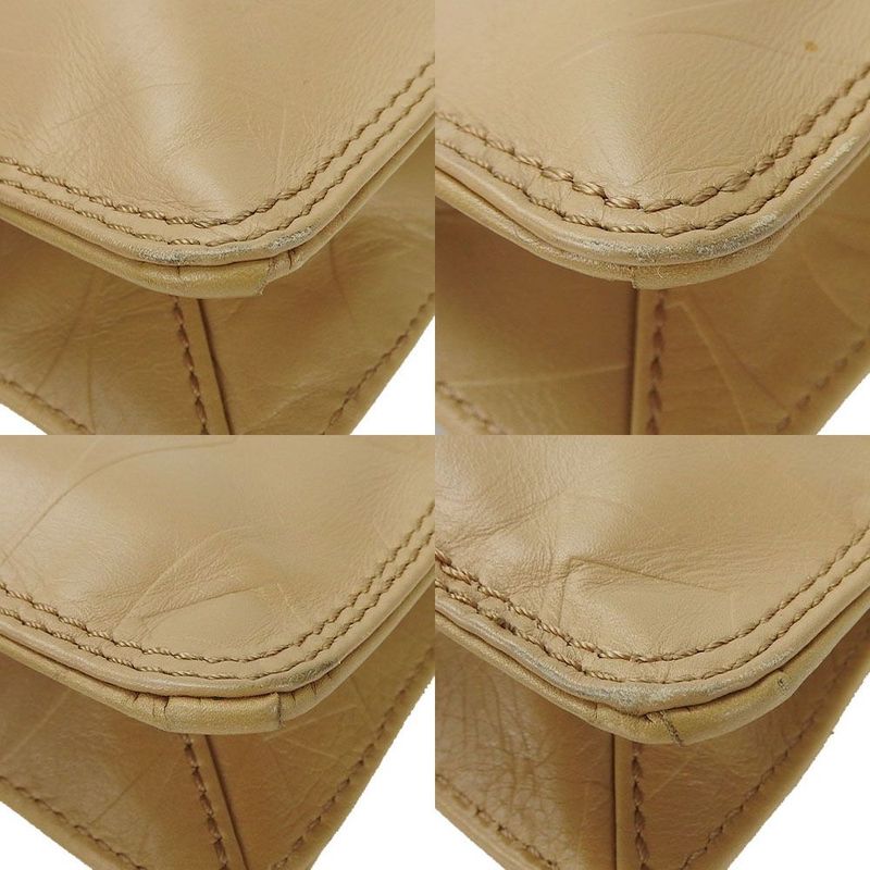 Chanel Shoulder Bag Crossbody Cocomar Cles Leather 6 Beige — view 3